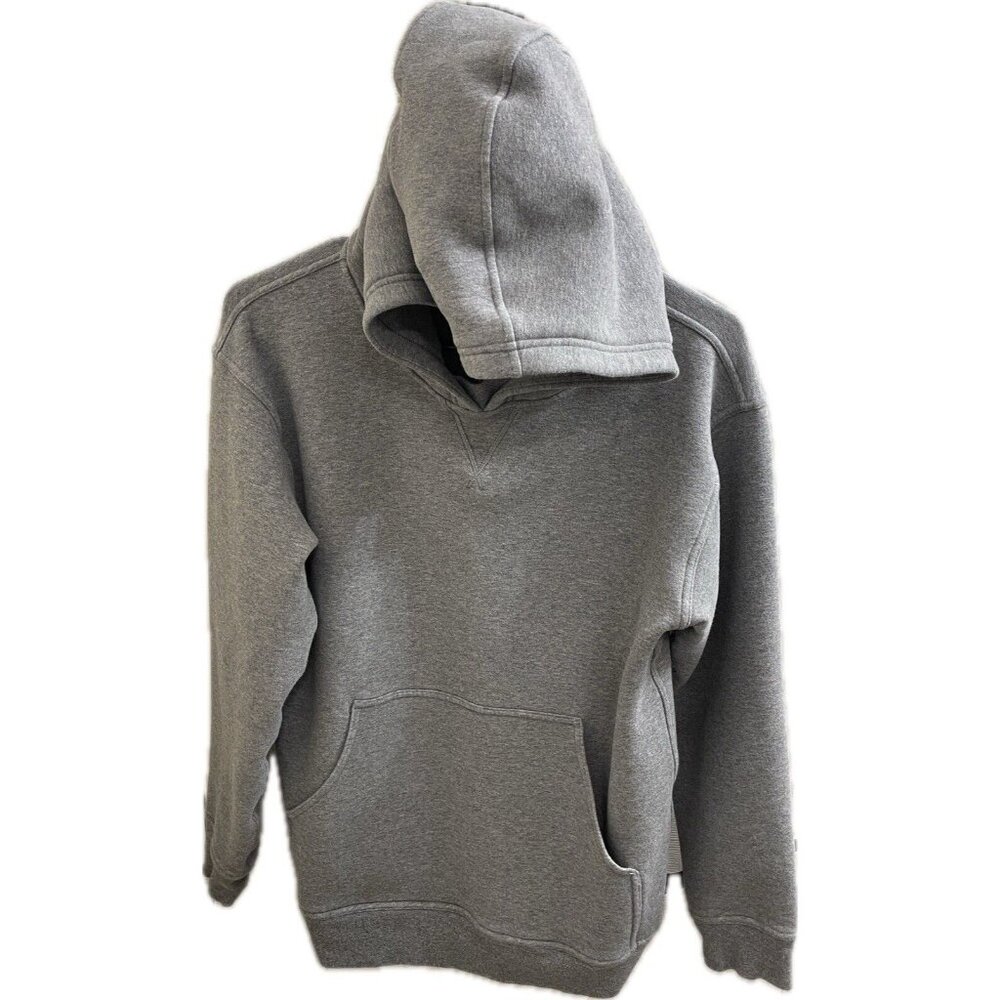 Lululemon Heather Grey Pullover Sweatshirt Fleece Hoodie Womens Sz 6 EUC Pocket